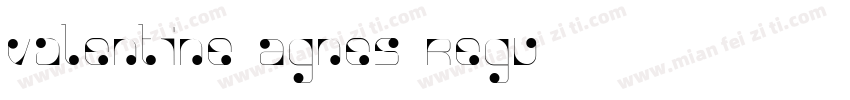 Valentine Agnes Regu字体转换